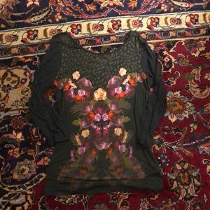 Guess low back floral shirt